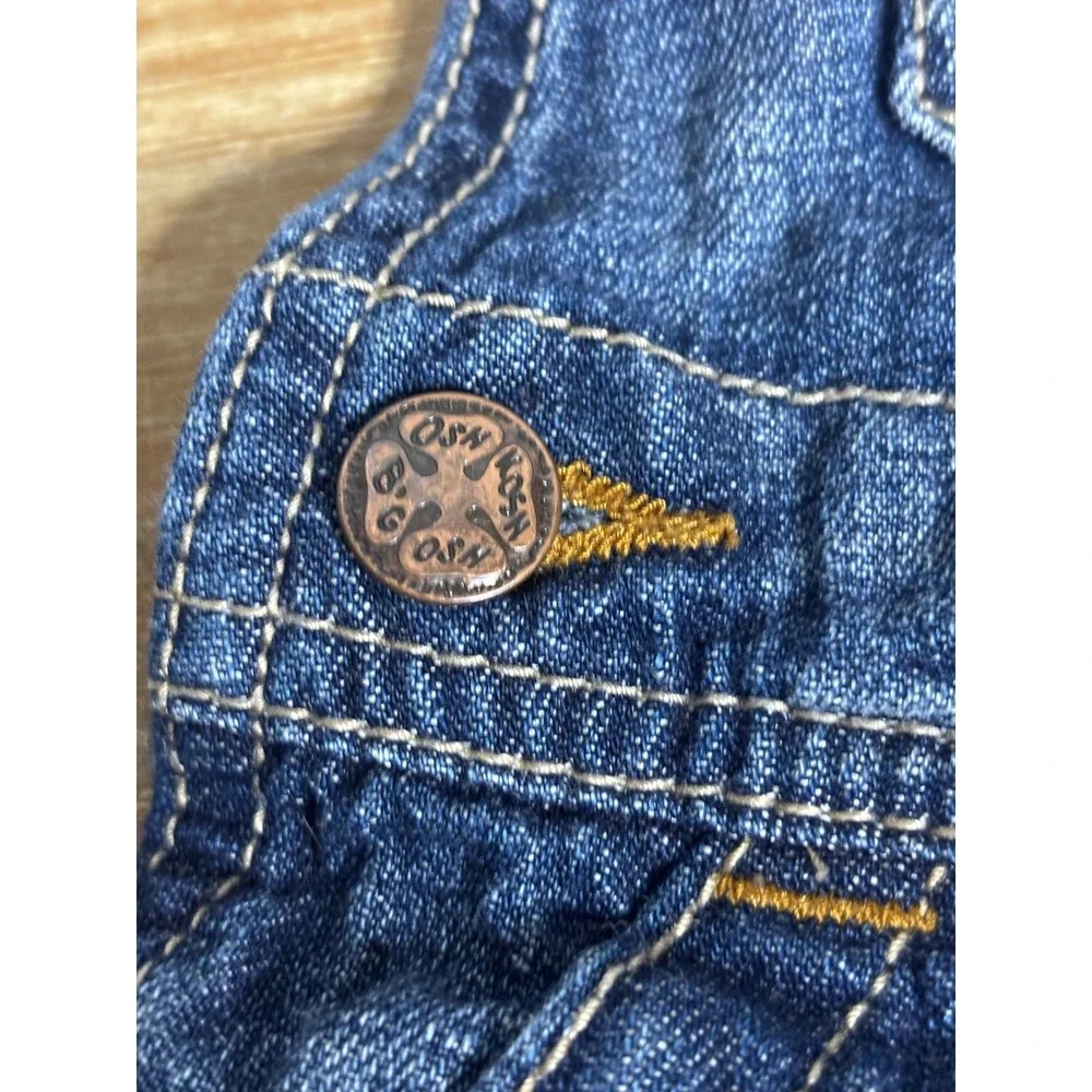 OshKosh B'gosh Baby Boys Blue Denim Shortalls‎ Overalls 9M 424A216